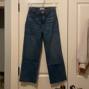 Made well slim wide-leg crop jeans